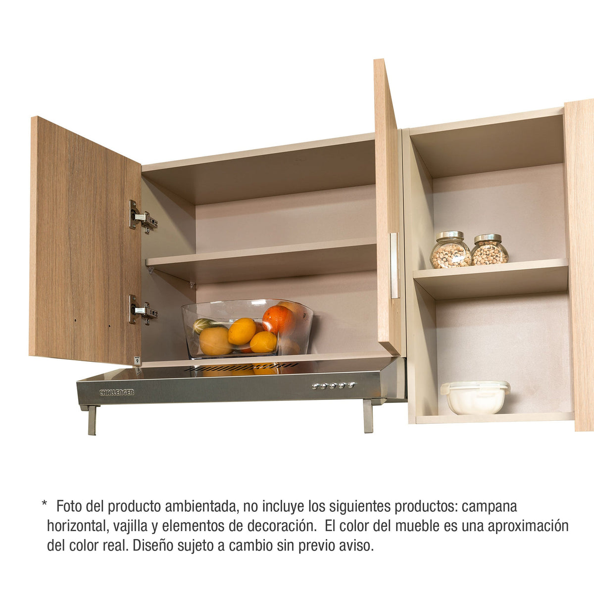 Mueble Superior de Cocina Challenger Acandi 180x60cm con Espacio para Extractor
