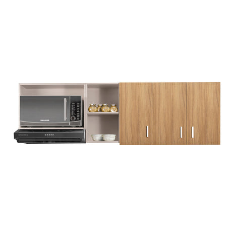 Mueble Superior de Cocina Challenger Acandi 180x60cm con Espacio para Extractor y con Espacio para Microondas - MUEBLES SUPERIORES DE COCINA | Bylmo