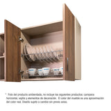 Mueble Superior de Cocina Challenger Nola 180x60cm con Espacio para Extractor y con Espacio para Microondas - MUEBLES SUPERIORES DE COCINA | Bylmo