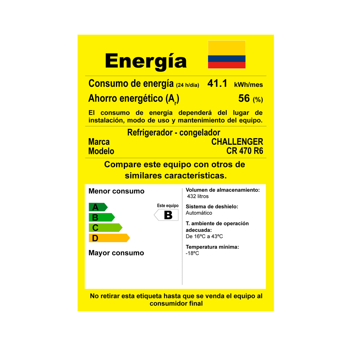 Nevera Challenger Black Gris y Negro 69x182cm No Frost de 432 Litros con Dispensador de Agua y con Congelador - NEVERAS | Bylmo