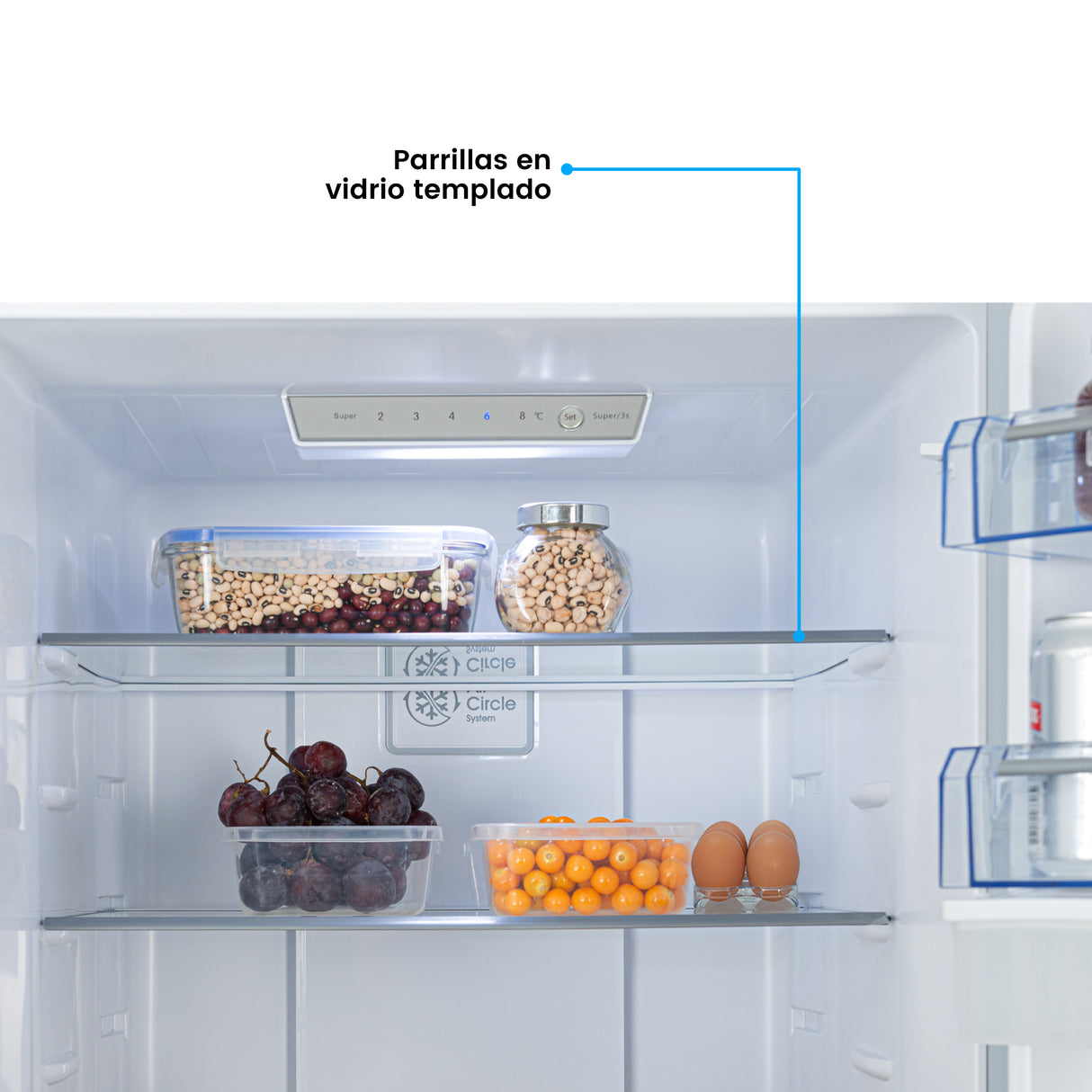 Nevera Challenger Bottom Freezer Gris 60x185cm No Frost de 325 Litros y con Congelador - NEVERAS | Bylmo