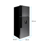 Nevera Challenger E - Cool Gris 68x185cm No Frost de 462 Litros con Dispensador de Agua y con Congelador - NEVERAS | Bylmo