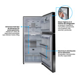 Nevera Challenger E - Cool Gris Oscuro 68x172cm No Frost de 379 Litros con Dispensador de Agua y con Congelador - NEVERAS | Bylmo