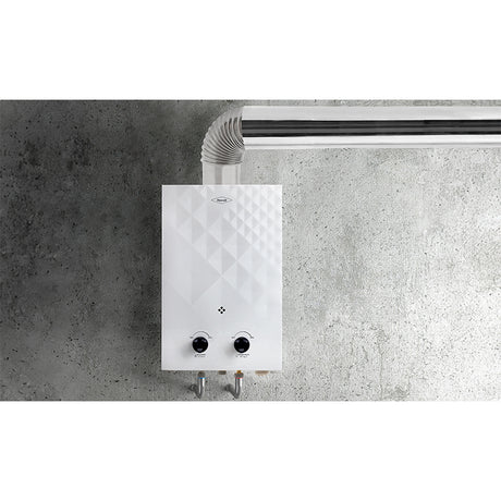 Calentador de Agua Haceb Blanco 15x14.9cm Tiro Natural 5 Litros de Gas Natural - CALENTADORES DE AGUA | Bylmo