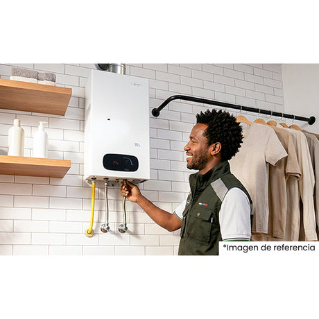 Calentador de Agua Haceb Blanco 15x14.9cm Tiro Natural 5 Litros de Gas Natural - CALENTADORES DE AGUA | Bylmo