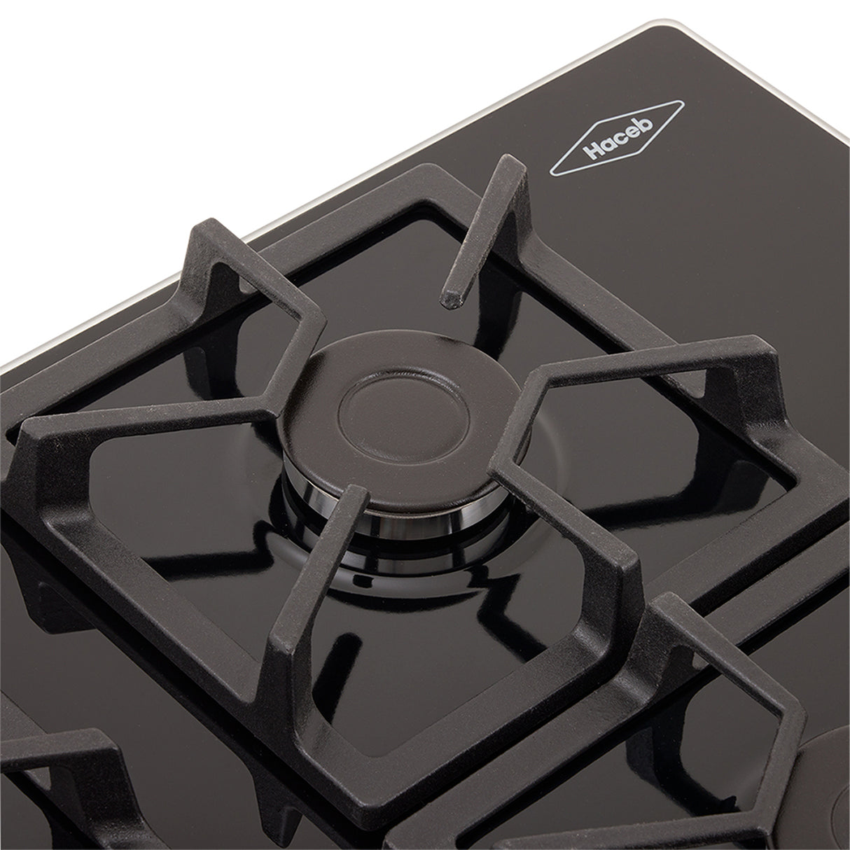 Estufa de empotrar Haceb Negro 63x48cm de Gas Natural con Cuatro Quemadores - ESTUFAS DE EMPORTRAR Y CUBIERTAS | Bylmo