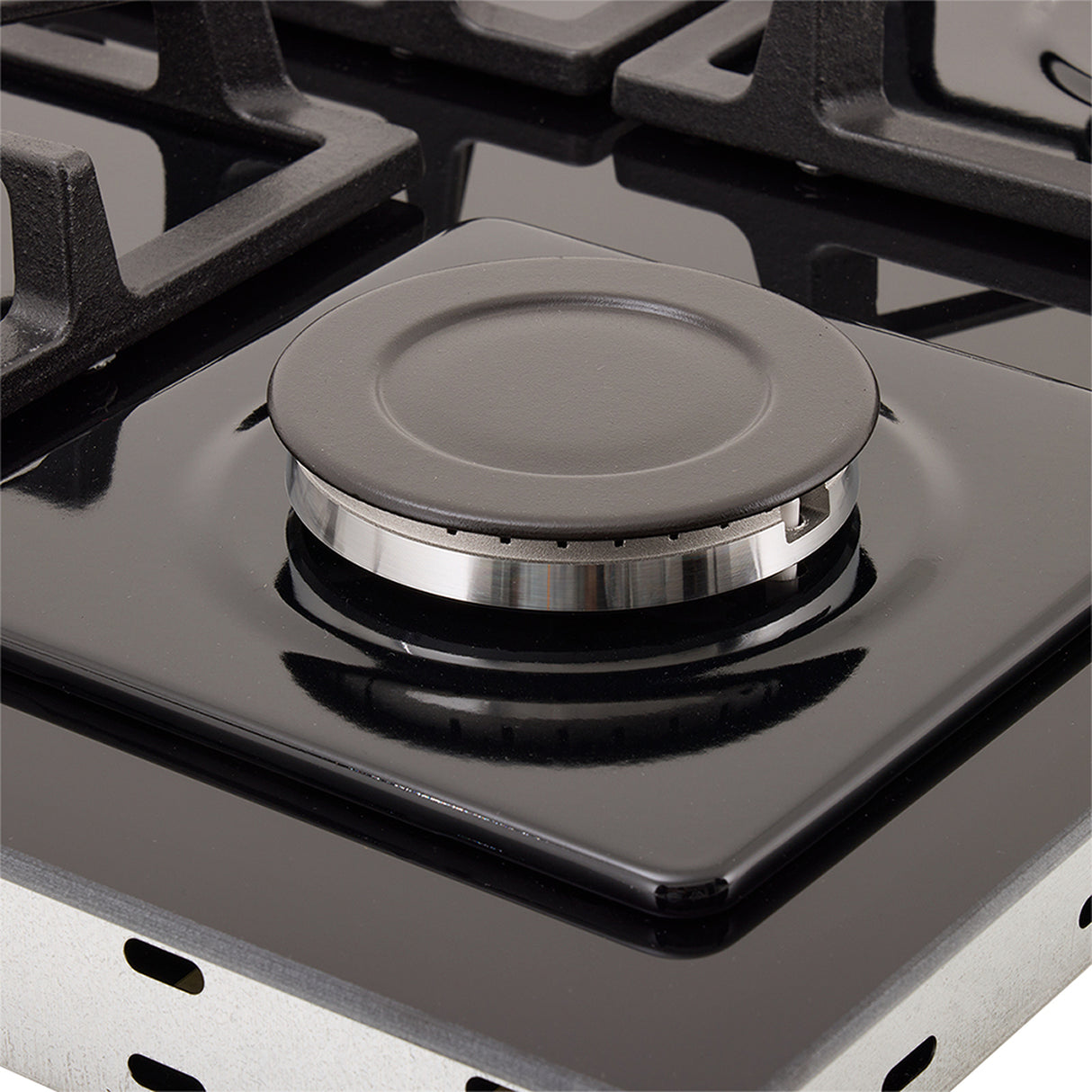 Estufa de empotrar Haceb Negro 63x48cm de Gas Natural con Cuatro Quemadores - ESTUFAS DE EMPORTRAR Y CUBIERTAS | Bylmo