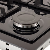 Estufa de empotrar Haceb Negro 63x48cm de Gas Natural con Cuatro Quemadores - ESTUFAS DE EMPORTRAR Y CUBIERTAS | Bylmo