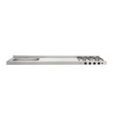 Mesón de Cocina Haceb Acero 180x53.5cm Con Pozuelo Lado Izquierdo y Estufa - MESONES DE COCINA | Bylmo