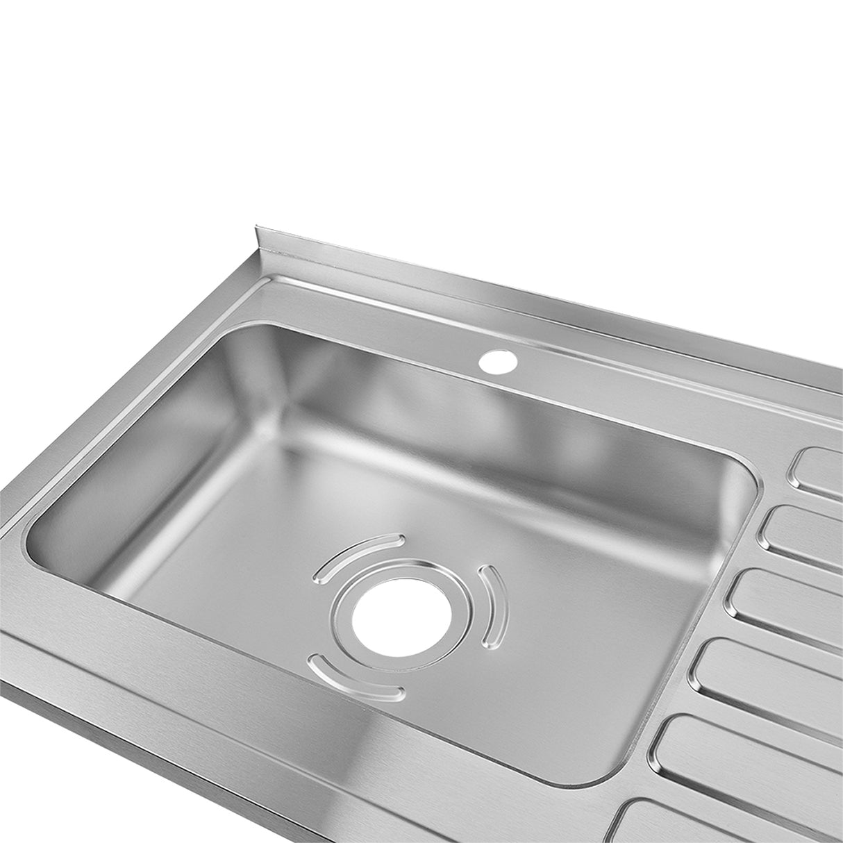 Mesón de Cocina Haceb Acero 155.5x60cm Con Pozuelo Lado Izquierdo y Estufa - MESONES DE COCINA | Bylmo