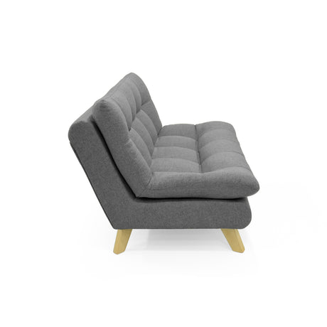 Sofá Toulouse Gris y Matiz Natural 140x80cm de Dos Puestos sin Apoya Brazos - SOFAS Y POLTRONAS | Bylmo