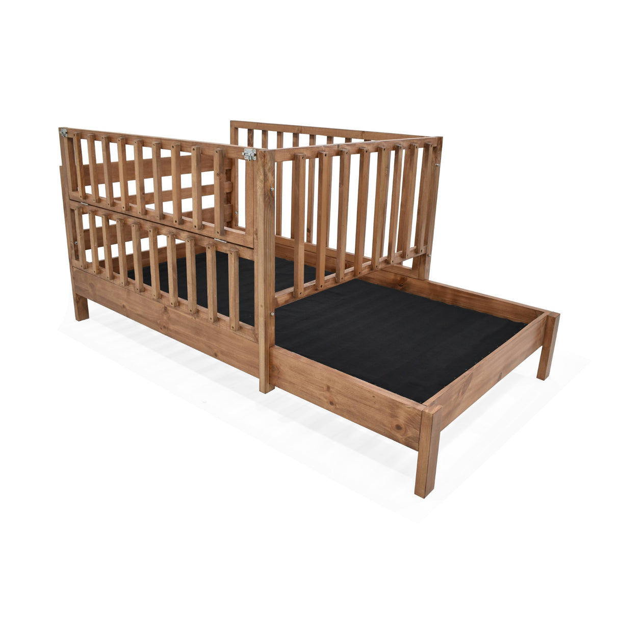 Cama Cuna Cincinnati Matiz Caoba 110x95cm para colchón Sencillo 100 X 190 Cm con Cabecero - CAMAS | Bylmo