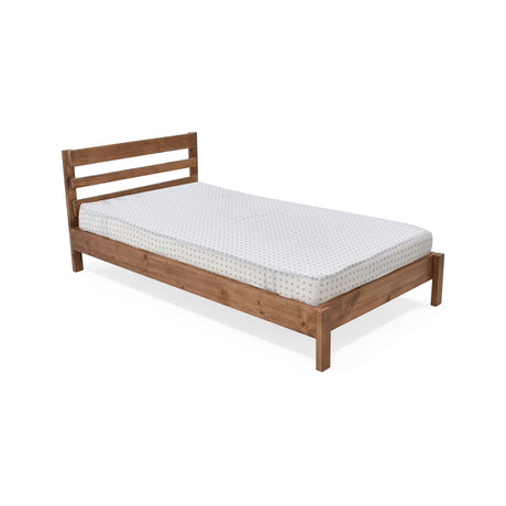 Cama Cuna Cincinnati Matiz Caoba 110x95cm para colchón Sencillo 100 X 190 Cm con Cabecero - CAMAS | Bylmo