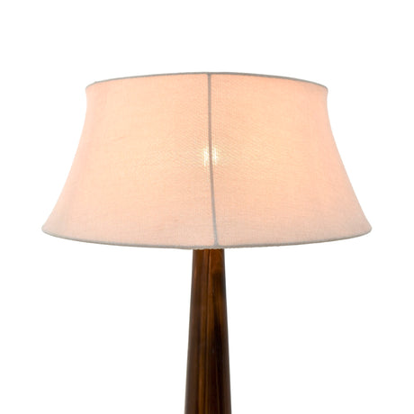 Lámpara de Piso Okasaki Matiz Caoba y Champagne 56x170cm de Pedestal Para Un Foco Led sin Bombillo - LAMPARAS DE PISO | Bylmo
