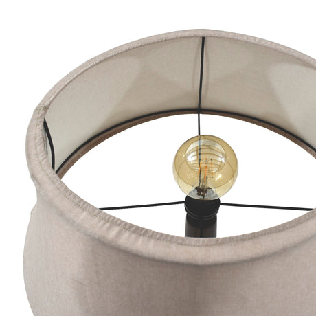 Lámpara de Piso Okasaki Matiz Caoba y Champagne 56x170cm de Pedestal Para Un Foco Led sin Bombillo - LAMPARAS DE PISO | Bylmo