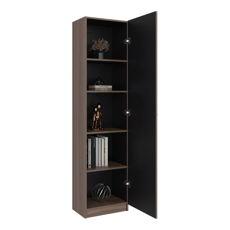 Estantería Home E5 Avellana 45x180.6cm Rectangular con Cuatro Entrepaños - BIBLIOTECAS Y ESTANTERIAS | Bylmo