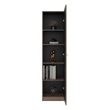 Estantería Home E5 Avellana 45x180.6cm Rectangular con Cuatro Entrepaños - BIBLIOTECAS Y ESTANTERIAS | Bylmo