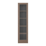 Vitrina Home E6 Avellana y Wengue 45x180.6cm Rectangular con Cuatro Entrepaños - BIBLIOTECAS Y ESTANTERIAS | Bylmo