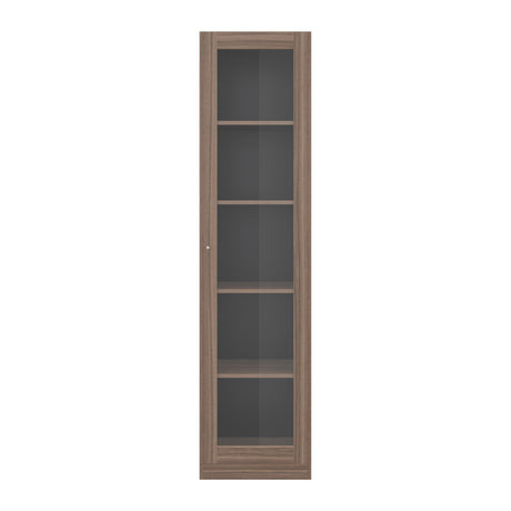 Vitrina Home E6 Avellana y Wengue 45x180.6cm Rectangular con Cuatro Entrepaños - BIBLIOTECAS Y ESTANTERIAS | Bylmo