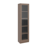 Vitrina Home E6 Avellana y Wengue 45x180.6cm Rectangular con Cuatro Entrepaños - BIBLIOTECAS Y ESTANTERIAS | Bylmo