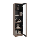 Vitrina Home E6 Avellana y Wengue 45x180.6cm Rectangular con Cuatro Entrepaños - BIBLIOTECAS Y ESTANTERIAS | Bylmo