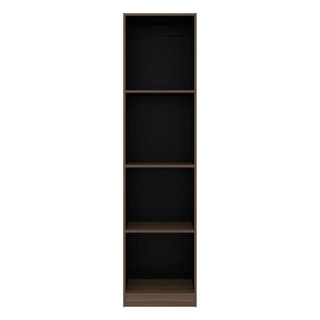 Estantería Home E2 Avellana 45x180.6cm Rectangular con Cuatro Compartimientos y con Tres Entrepaños - BIBLIOTECAS Y ESTANTERIAS | Bylmo