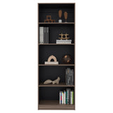 Estantería Home E3 Avellana 62.8x180.6cm Rectangular con Cinco Compartimientos y con Cuatro Entrepaños - BIBLIOTECAS Y ESTANTERIAS | Bylmo