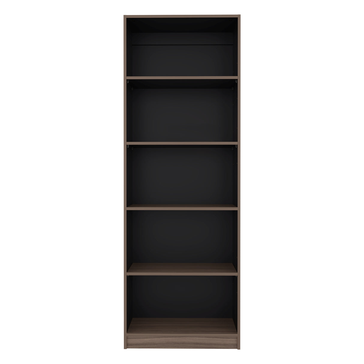 Estantería Home E3 Avellana 62.8x180.6cm Rectangular con Cinco Compartimientos y con Cuatro Entrepaños - BIBLIOTECAS Y ESTANTERIAS | Bylmo
