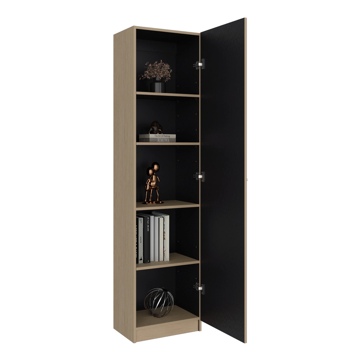 Estantería Home E5 Cartagena 45x180.6cm Rectangular con Cuatro Entrepaños - BIBLIOTECAS Y ESTANTERIAS | Bylmo