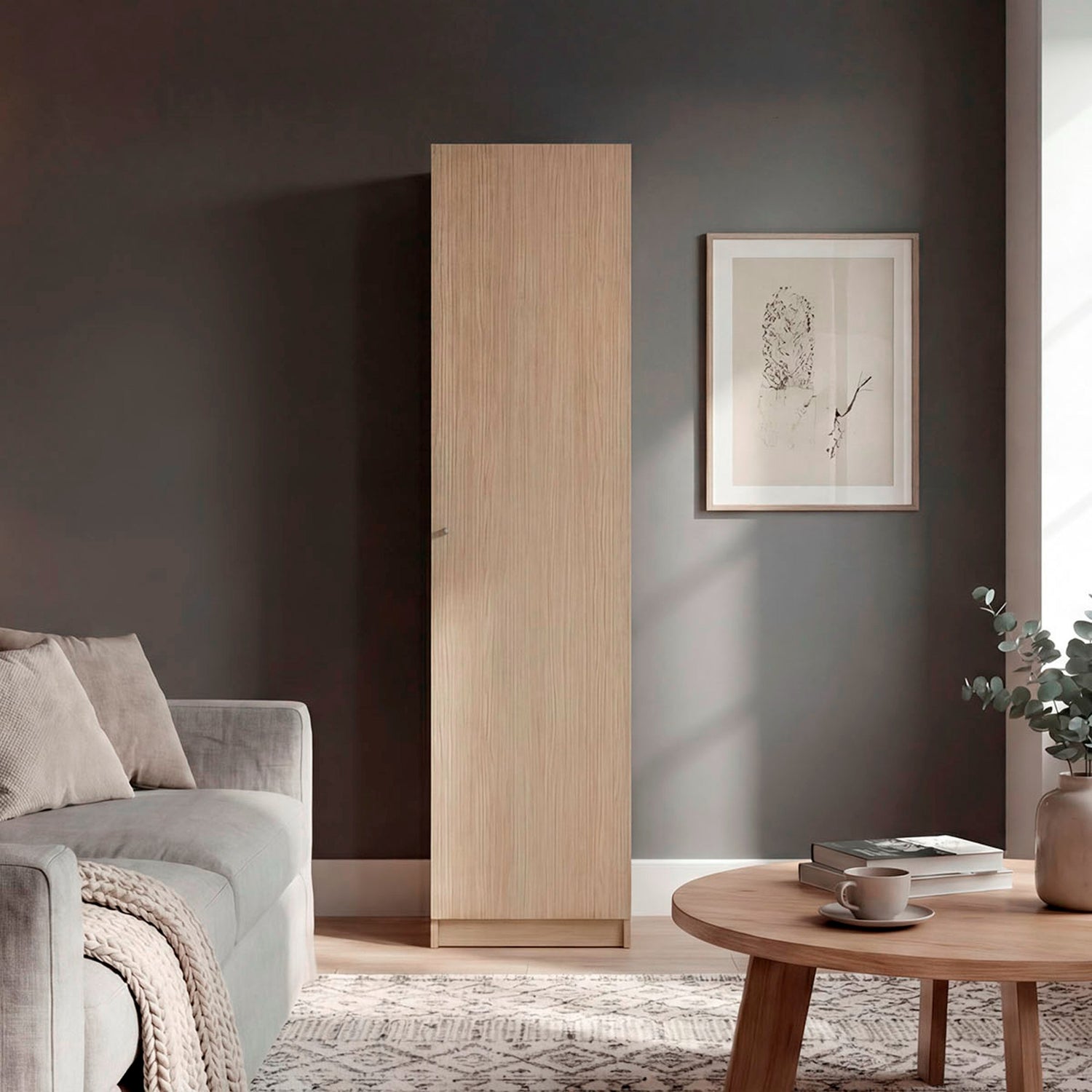 Estantería Home E5 Cartagena 45x180.6cm Rectangular con Cuatro Entrepaños - BIBLIOTECAS Y ESTANTERIAS | Bylmo