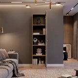 Vitrina Home E6 Cartagena y Wengue 45x180.6cm Rectangular con Cuatro Entrepaños - BIBLIOTECAS Y ESTANTERIAS | Bylmo