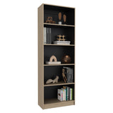 Estantería Home E1 Cartagena 62.8x180.6cm Rectangular con Cinco Compartimientos y con Cuatro Entrepaños - BIBLIOTECAS Y ESTANTERIAS | Bylmo
