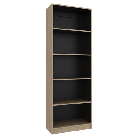 Estantería Home E1 Cartagena 62.8x180.6cm Rectangular con Cinco Compartimientos y con Cuatro Entrepaños - BIBLIOTECAS Y ESTANTERIAS | Bylmo