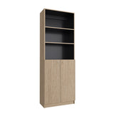 Estantería Home E4 Cartagena 62.8x180.6cm Rectangular con Tres Compartimientos y con Tres Entrepaños - BIBLIOTECAS Y ESTANTERIAS | Bylmo