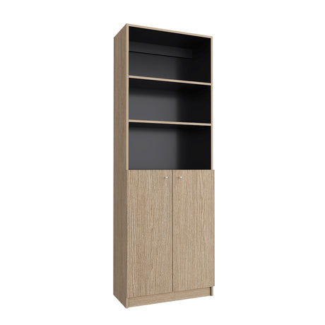 Estantería Home E4 Cartagena 62.8x180.6cm Rectangular con Tres Compartimientos y con Tres Entrepaños - BIBLIOTECAS Y ESTANTERIAS | Bylmo