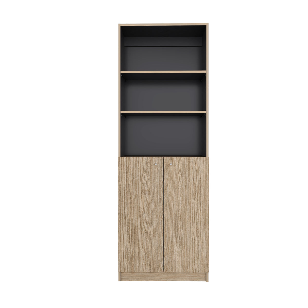 Estantería Home E4 Cartagena 62.8x180.6cm Rectangular con Tres Compartimientos y con Tres Entrepaños - BIBLIOTECAS Y ESTANTERIAS | Bylmo