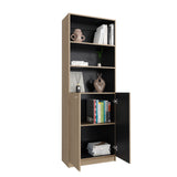 Estantería Home E4 Cartagena 62.8x180.6cm Rectangular con Tres Compartimientos y con Tres Entrepaños - BIBLIOTECAS Y ESTANTERIAS | Bylmo