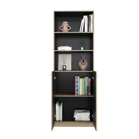 Estantería Home E4 Cartagena 62.8x180.6cm Rectangular con Tres Compartimientos y con Tres Entrepaños - BIBLIOTECAS Y ESTANTERIAS | Bylmo