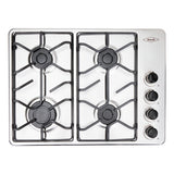 Estufa de empotrar Haceb Platina Acero 61x44.5cm para Gas Natural con Cuatro Quemadores - ESTUFAS DE EMPORTRAR Y CUBIERTAS | Bylmo