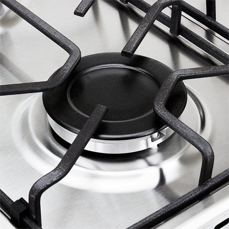 Estufa de empotrar Haceb Platina Acero 61x44.5cm para Gas Natural con Cuatro Quemadores - ESTUFAS DE EMPORTRAR Y CUBIERTAS | Bylmo