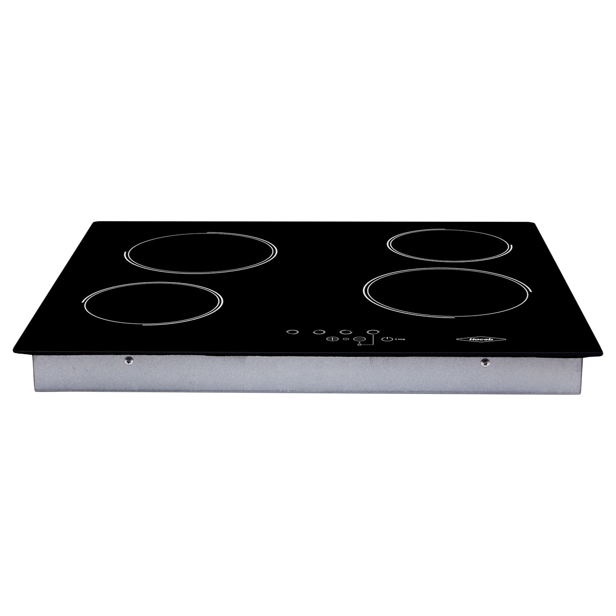Estufa de empotrar Haceb Negro 68x62.5cm Vitroceramica Electrico con Cuatro Zonas de Cocción - ESTUFAS DE EMPORTRAR Y CUBIERTAS | Bylmo