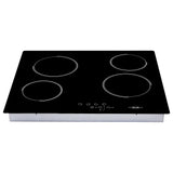 Estufa de empotrar Haceb Negro 68x62.5cm Vitroceramica Electrico con Cuatro Zonas de Cocción - ESTUFAS DE EMPORTRAR Y CUBIERTAS | Bylmo