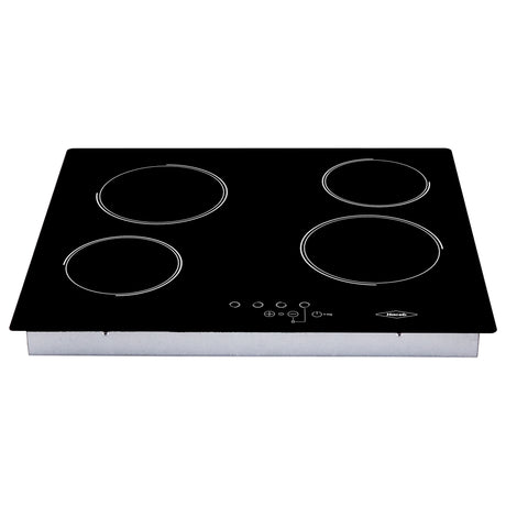 Estufa de empotrar Haceb Negro 68x62.5cm Vitroceramica Electrico con Cuatro Zonas de Cocción - ESTUFAS DE EMPORTRAR Y CUBIERTAS | Bylmo