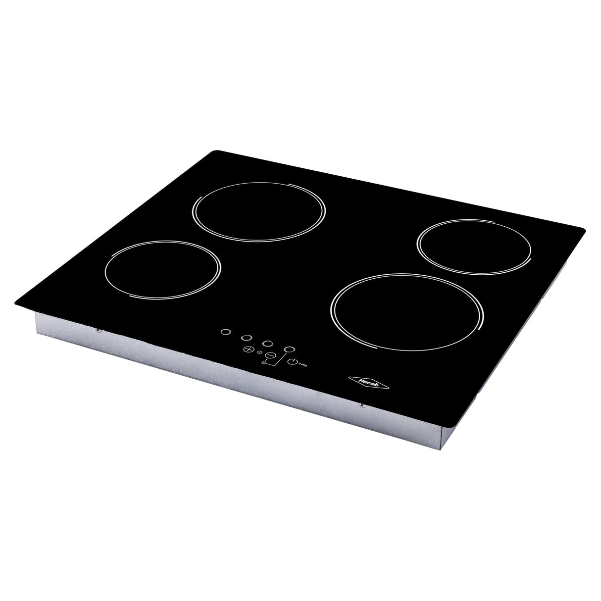 Estufa de empotrar Haceb Negro 68x62.5cm Vitroceramica Electrico con Cuatro Zonas de Cocción - ESTUFAS DE EMPORTRAR Y CUBIERTAS | Bylmo