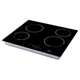 Estufa de empotrar Haceb Negro 68x62.5cm Vitroceramica Electrico con Cuatro Zonas de Cocción - ESTUFAS DE EMPORTRAR Y CUBIERTAS | Bylmo