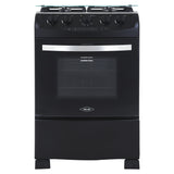 Estufa Haceb Negro 65.5x96.5cm Para Gas Propano con Cuatro Quemadores y con Horno - ESTUFAS | Bylmo