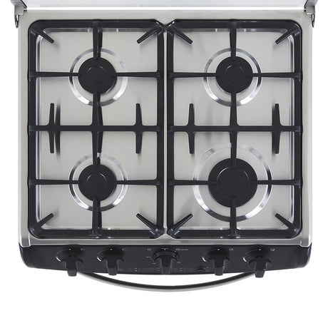 Estufa Haceb Negro 65.5x96.5cm Para Gas Propano con Cuatro Quemadores y con Horno - ESTUFAS | Bylmo