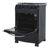 Estufa Haceb Negro 65.5x96.5cm Para Gas Propano con Cuatro Quemadores y con Horno - ESTUFAS | Bylmo