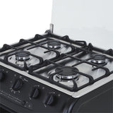 Estufa Haceb Negro 65.5x96.5cm Para Gas Propano con Cuatro Quemadores y con Horno - ESTUFAS | Bylmo