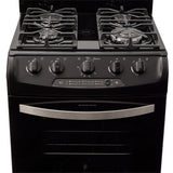 Estufa Haceb Negro 65.5x98.5cm Para Gas Natural con Cuatro Quemadores y con Horno - ESTUFAS | Bylmo